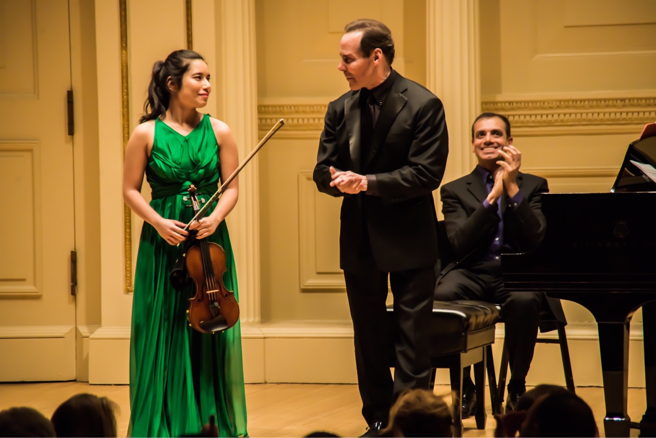 <p>Recital at Carnegie Hall</p>